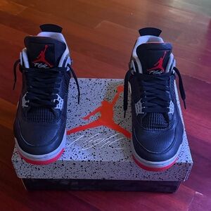 Jordan Athletic Shoes Black and Red